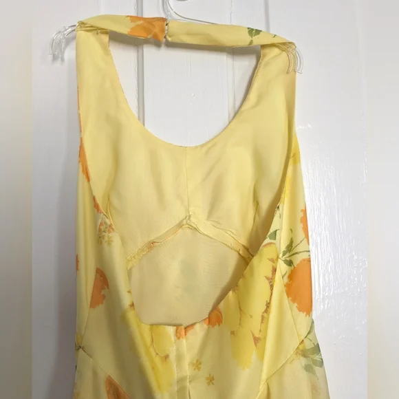 Vintage 70s ILGWU Floral Floor Length Gown - Picture 5 of 12